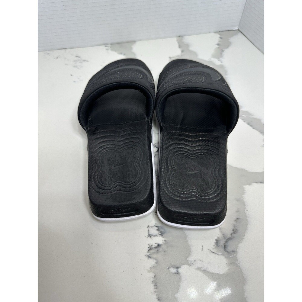 Nike Air Max Cirro Slide Sandals Black White Metallic Silver DC1460-004 Men Boys - Picture 3 of 5